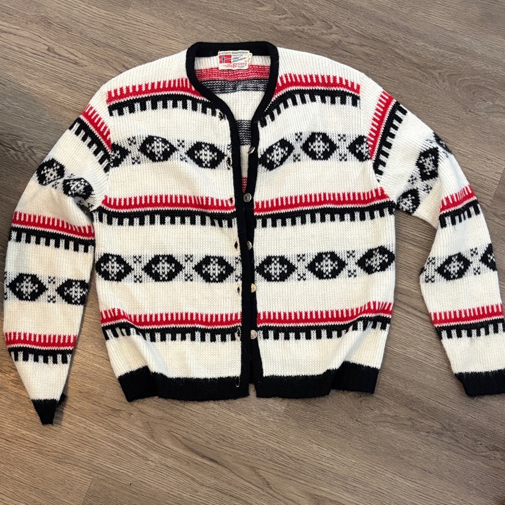 Vintage 70s Norwegian Lady Revere by Olav Andersen Cardigan